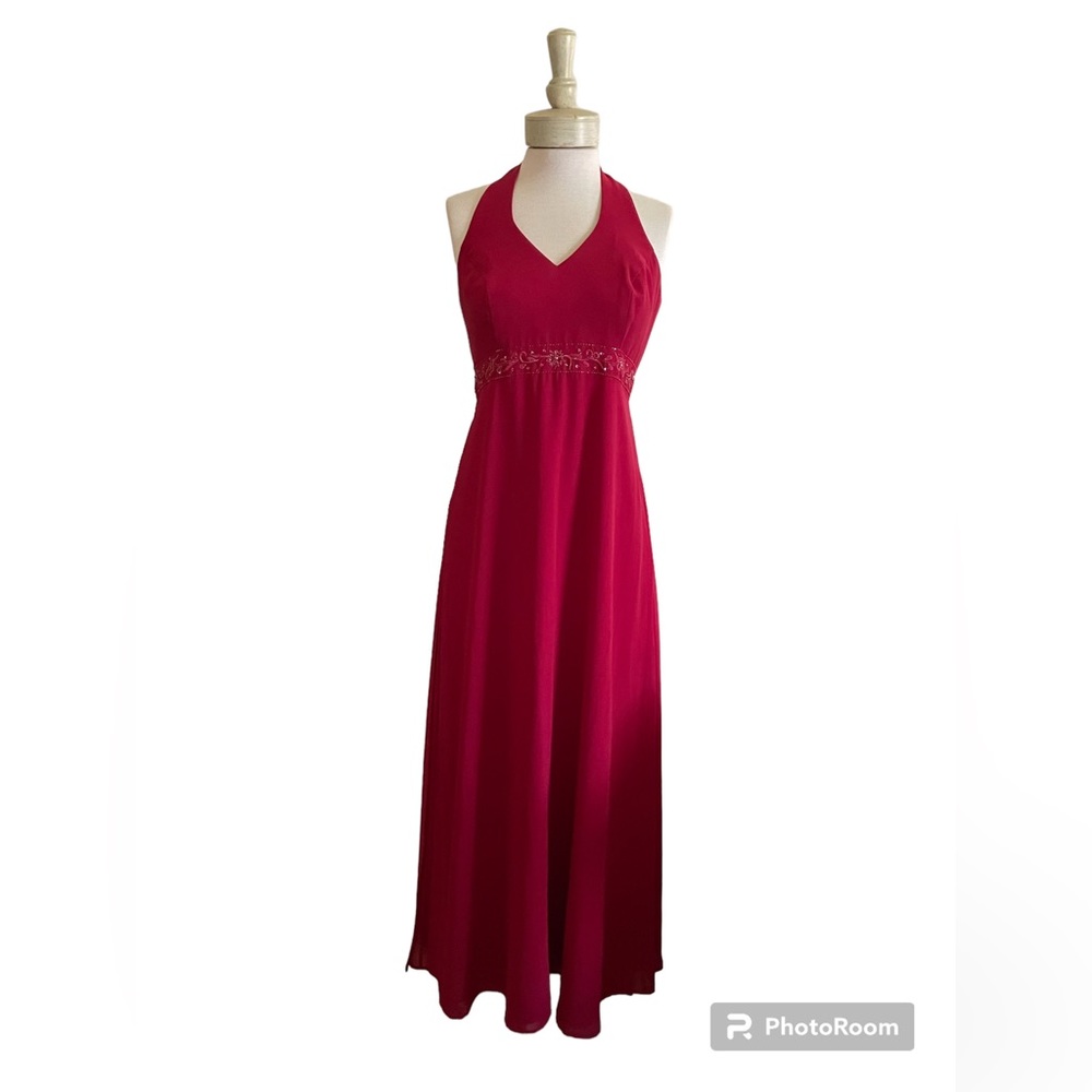 David's Bridal Red Long Dress Size 8
